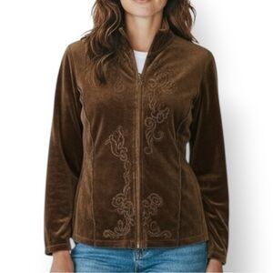 4/$20 Hot Cotton Track-Style Velour Jacket